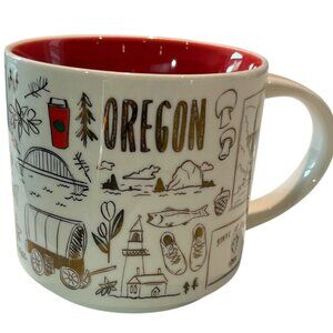 STARBUCKS BEEN THERE SERIES Mug Oregon '18 Wilderness Fishing Country Mountains
